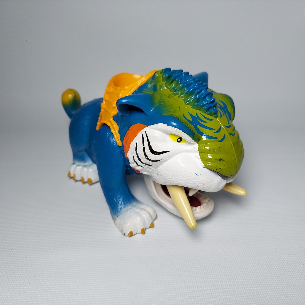 RARE! The Croods Croodacious Macawnivore Sabertooth Tiger Movable fisher-Price